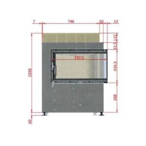 Ahjukolle Brula Tüüp D+ nurgaga (süvistatav)
